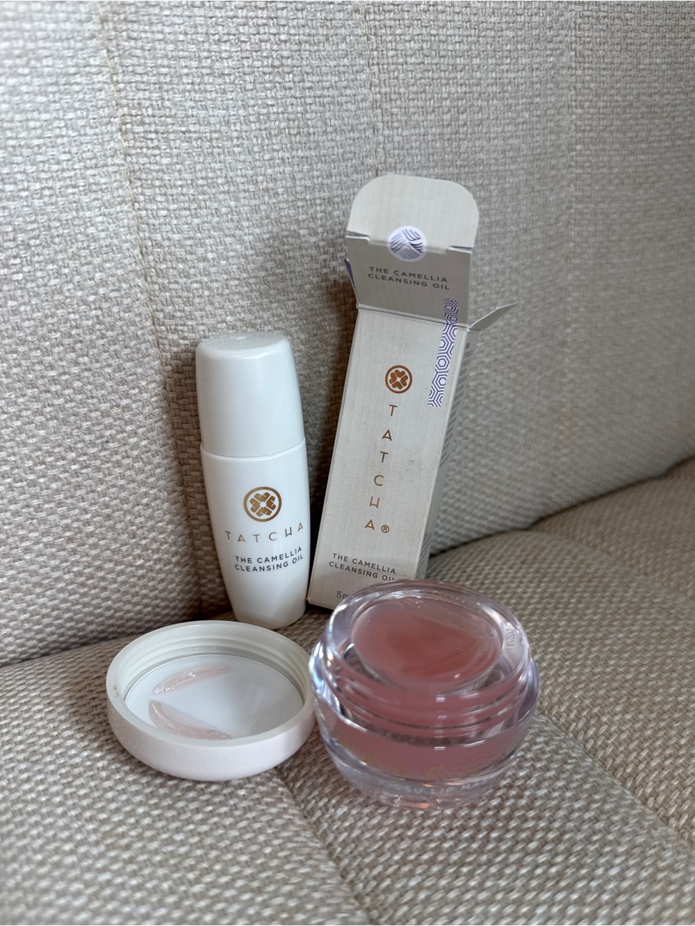 Travel Tatcha Camellia Cleansing Oil & Pink Balm Set